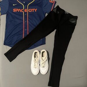 XS DKNY Black False Jean Leggings